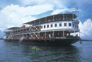 Tourists are enjoying RV Mekong Pandaw Cruise