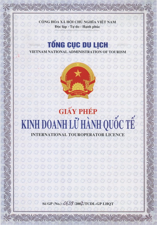 Tuan Linh Travel's Tour Operator License